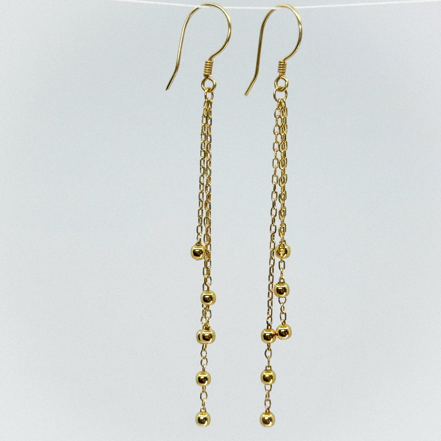 Aretes Satélite de Oro 18k)