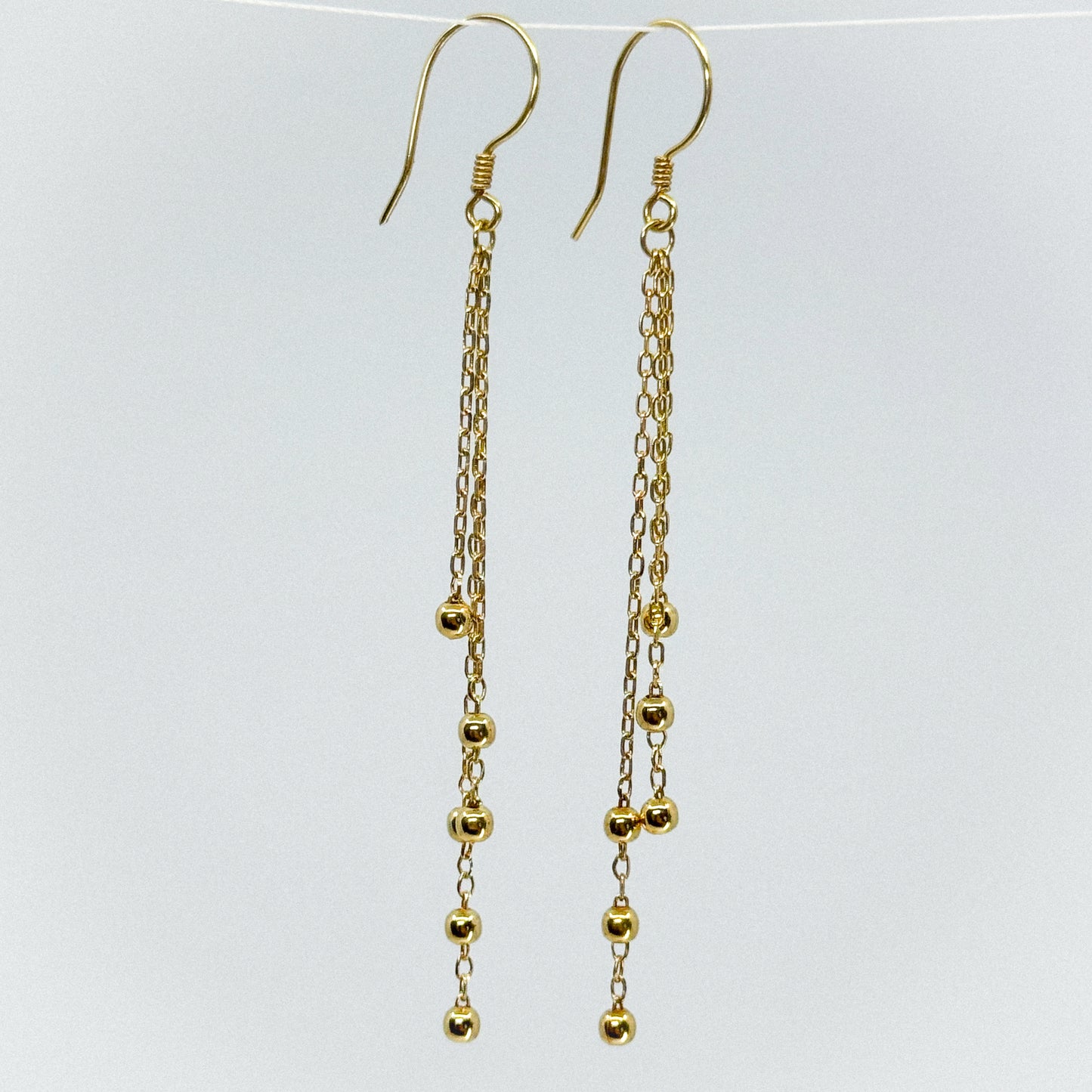 Aretes Satélite de Oro 18k)