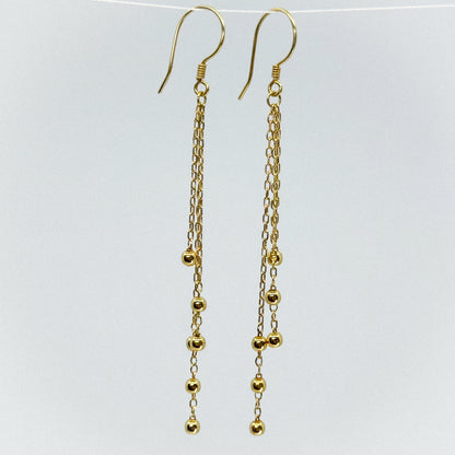Aretes Satélite de Oro 18k)