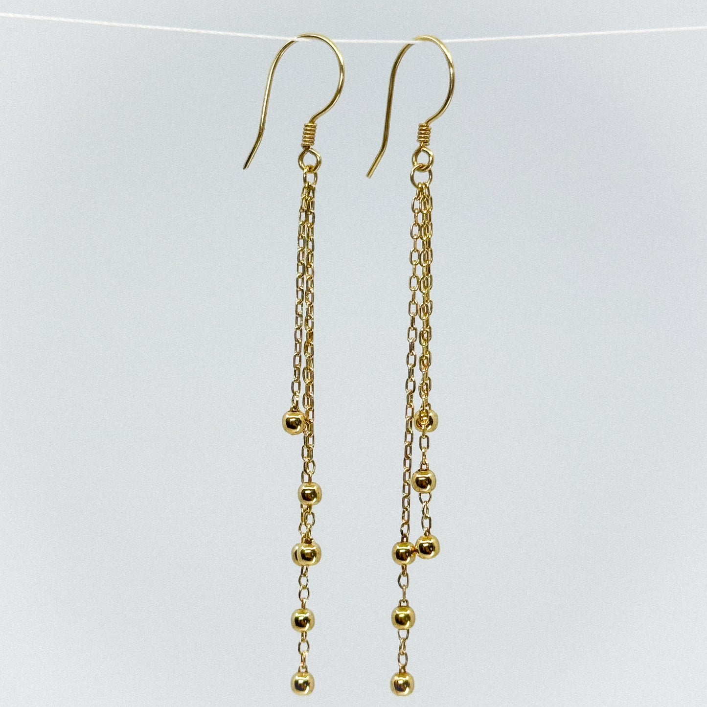 Aretes Satélite de Oro 18k)