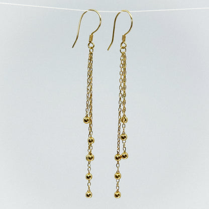 Aretes Satélite de Oro 18k)
