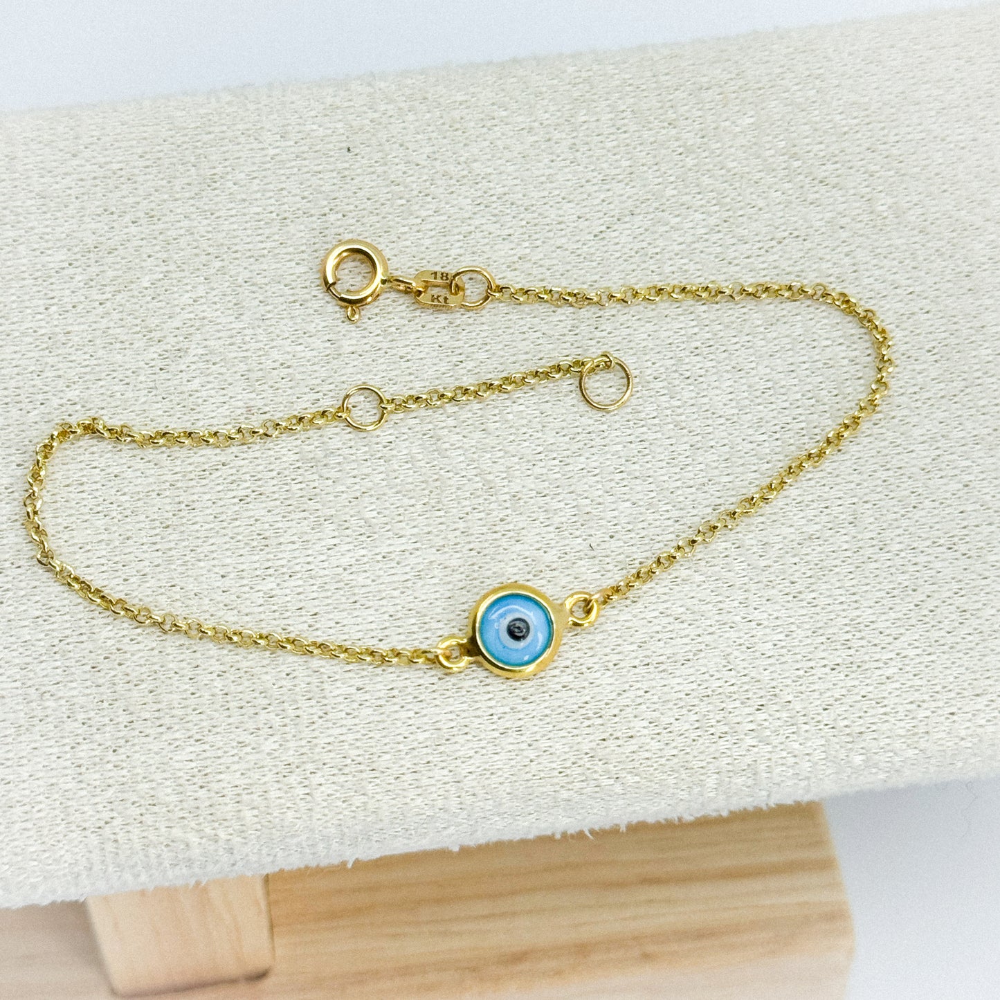 La Pulsera Protección ojo turco 18k✨