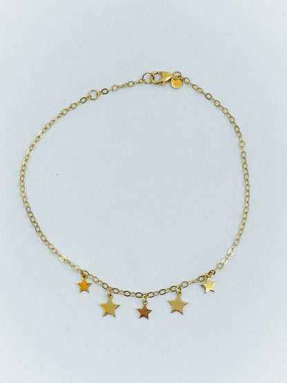 🌟 Tobillera “Cielo de Oro”