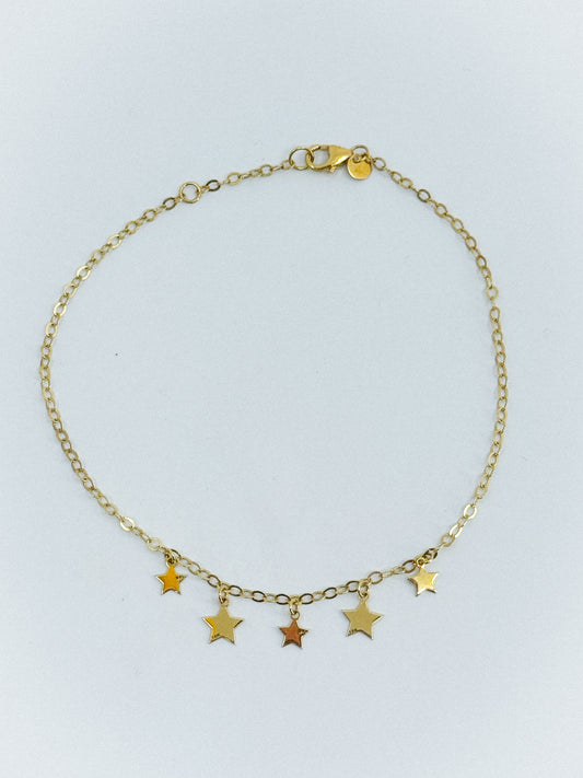 🌟 Tobillera “Cielo de Oro”