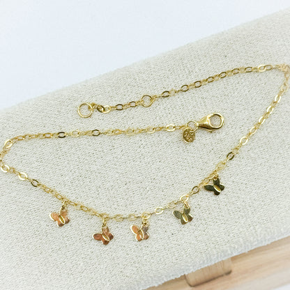 ✨ Tobillera “Vuelo Dorado”