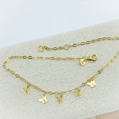 ✨ Tobillera “Vuelo Dorado”