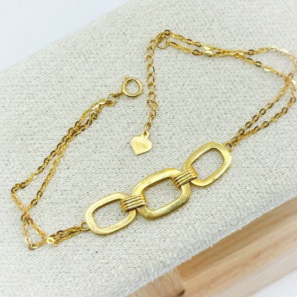 Pulsera Enlace Dorado