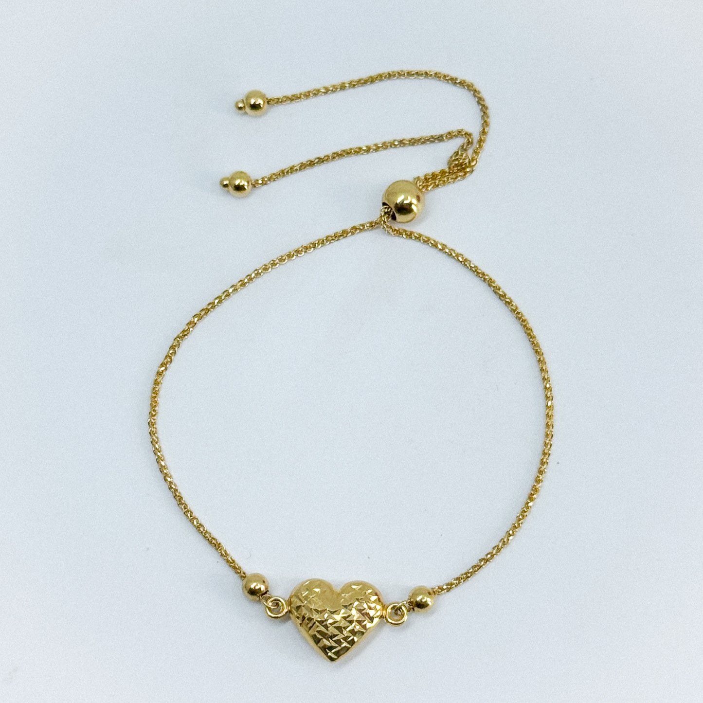Pulsera Regulable Corazón Reluciente 18k✨