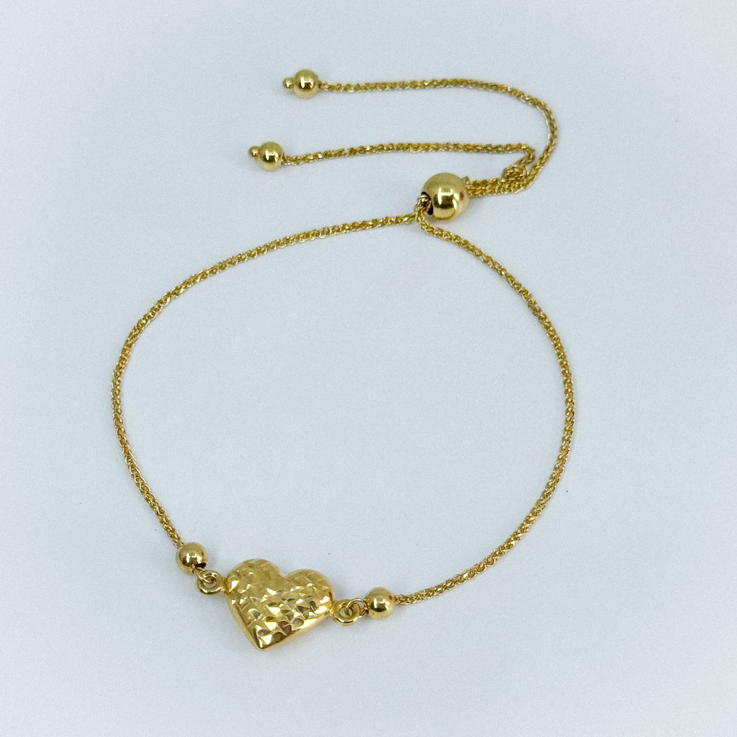 Pulsera Regulable Corazón Reluciente 18k✨