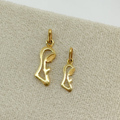 Dije Virgen Madonna Silueta – Oro 18k
