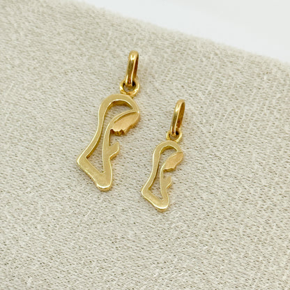 Dije Virgen Madonna Silueta – Oro 18k