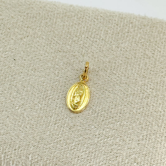 Dije Virgen de Guadalupe en Alto Relieve – Oro 18k