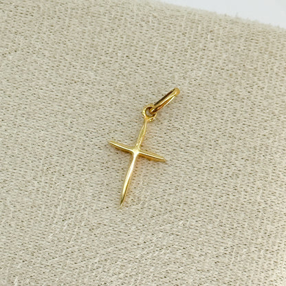 Dije Cruz Contorno Sagrado – Oro 18k
