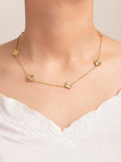 Collar “Trébol Dorado de Fortuna”