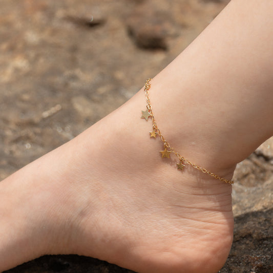 🌟 Tobillera “Cielo de Oro”