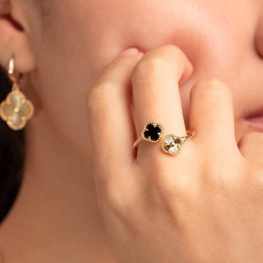 Anillo Trébol ✨ Oro18k