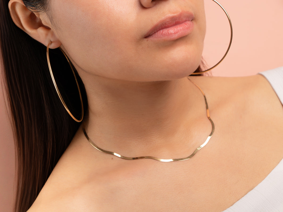 Argollas Maxi Clásicas Oro 18k