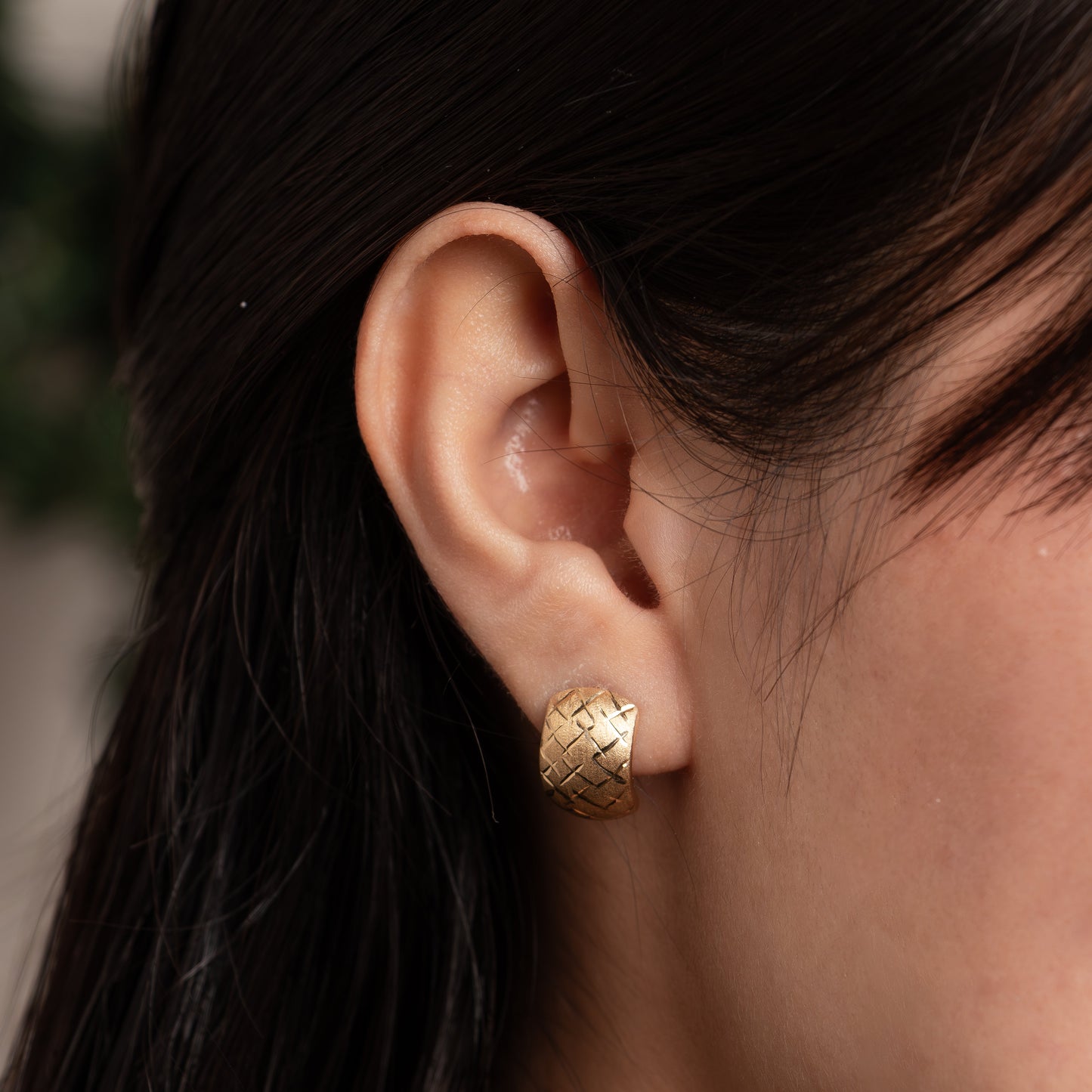 Aretes Trenzado Real 18k✨